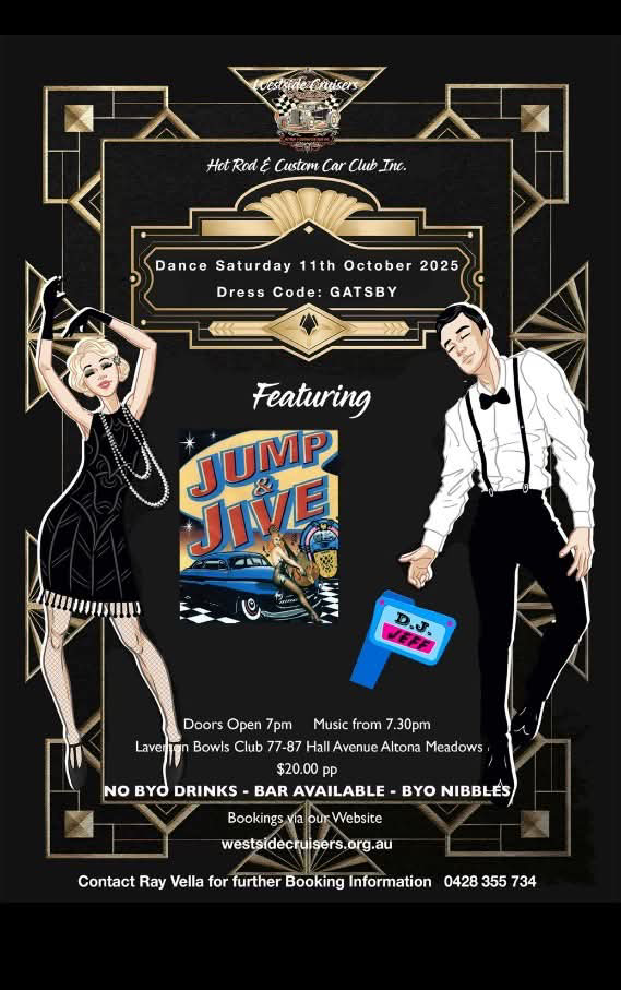 Westside Cruisers Dance Night - 'Gatsby Theme'